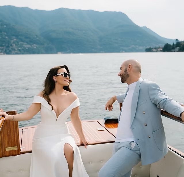 Couple at destination wedding