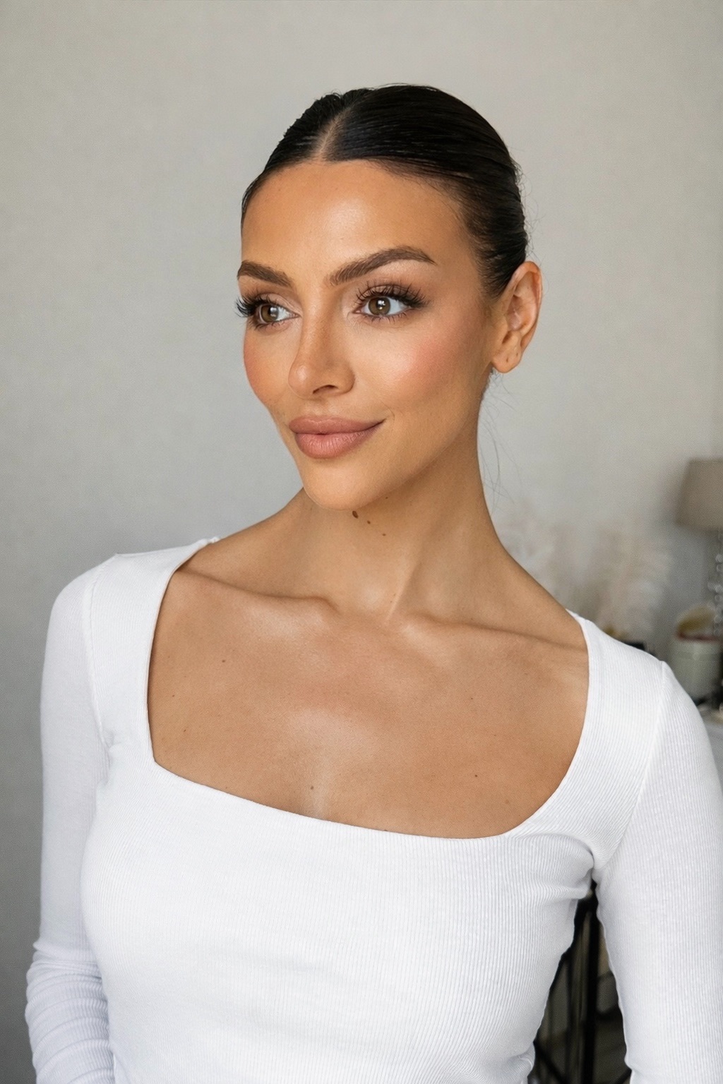 Bridal makeup close-up
